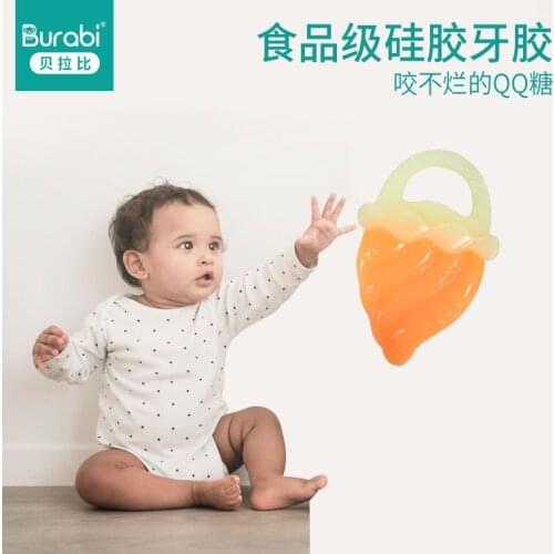 New Fashion Silicone Baby Teether Fruit Toothbrush Toys Infant Cartoon Shape Accessories Coisas De Bebe Baby Products BK50YJ