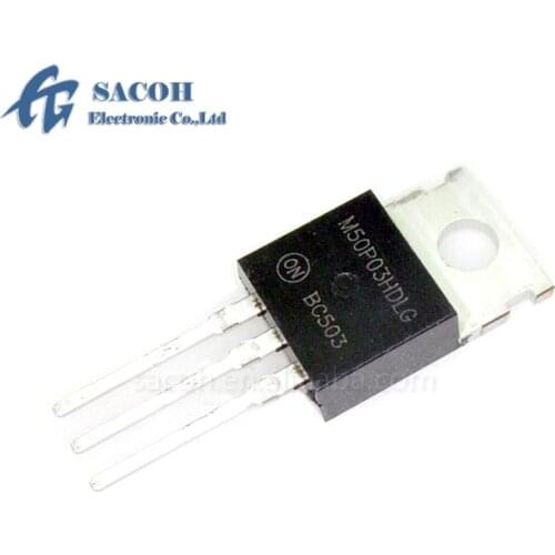 New Original 10PCS/Lot MTP50P03HDLG M50P03HDLG or MTP50P03HDL M50P03HDL MTP50P03 TO-220 50A 30V P Channel Power MOSFET