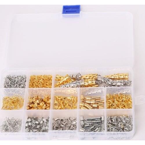 New Arrivals Random Mixed 1 Box (800pcs/lot) Lobster Clasp, Buckles & Hook, Bail Beads,Toogle Clasp jewelry findings DIY