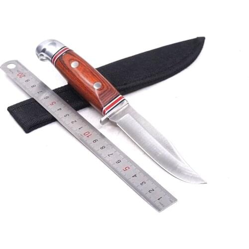 Fixed Blade Hunting Knife Tactical Survival Knife with Sheath high hardness Rescue Self-defense Tools Camping Outdoor Knives
