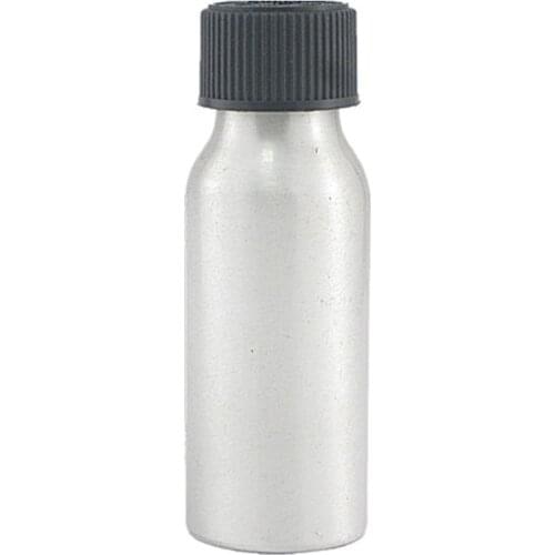 2oz/60ml Empty Aluminum Bottles, Sliver Metal Bottle With Black/White Child Resistant Caps,Safety Lid