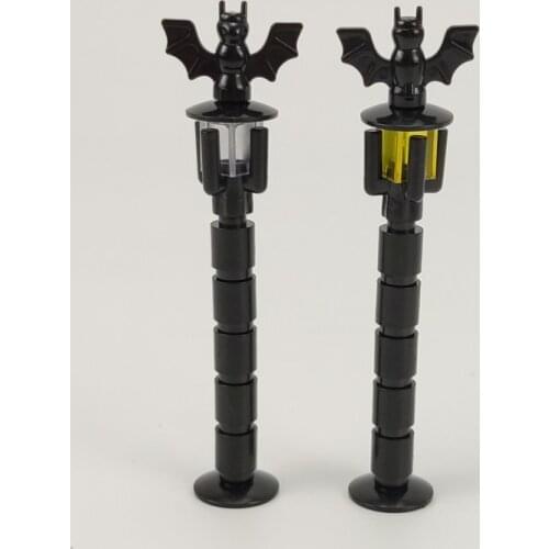 Compatible for Locking City Blocks The Street Light with Bat Building Blocks Bricks Toys for Children MOC Block Toy Kids Gifts