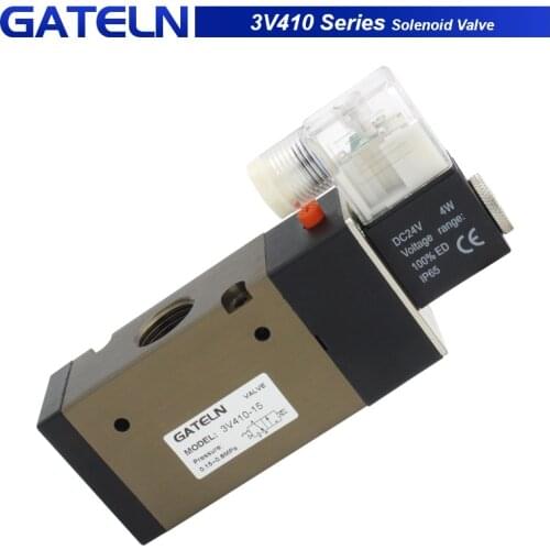 3V410-15 Air standard pneumatic control valve DC24V DC12V AC220V AC110V two-position three-way pneumatic reversing valve