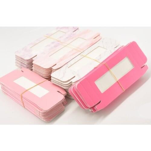 100/pack wholesale paper eyelash packaging box lash boxes packaging custom logo faux cils 25mm mink eyelashes paper case vendors