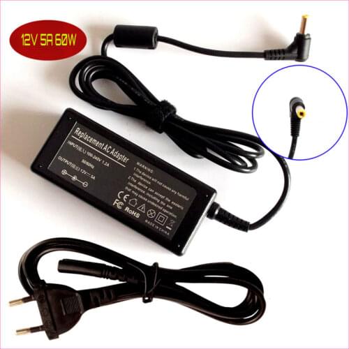 12V 5A LCD LED Monitor Ac Adapter Charger POWER For Acer AC501 AC711 AC915,Benq FP791 FP855 CH-1204,SyncMaster 180T 172S 191T