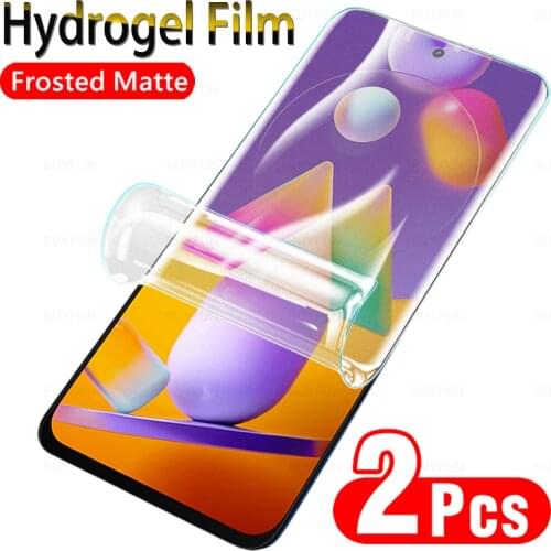 2Pcs Frosted Hydrogel Film For Samsung Galaxy M31S M31 Matte Soft Protective Film For Samsung m 31s m21s m21 Screen Protector