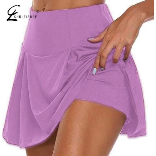 CHRLEISURE 2 In 1 Women Skinny Shorts Summer Solid High Waist Casual Short Pants Girl Anti-Glare Workout Quick Dry Shorts