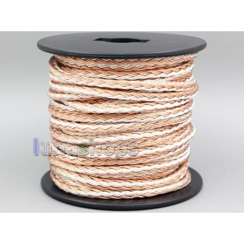 1m Clear 16 Cores PVC Extreme Soft Silver + OCC Mix Signal Earphone Headphone Cable Wire 0.05mm*12 0.05mm LN005671