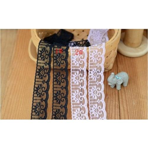 1/meter pink Black Lace width of 2.6 cm