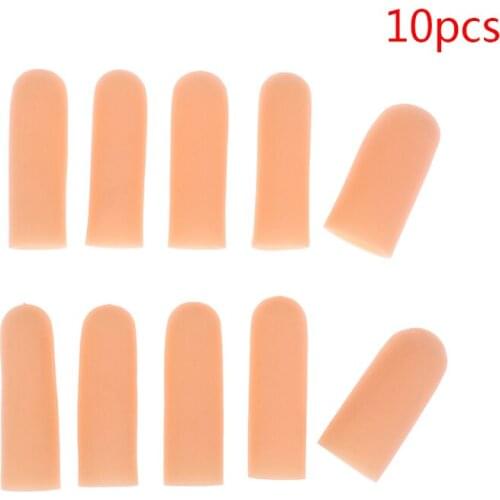 10pcs/set Silicone Gel Tube Hand Bandage Finger Protector Pain Relief Thumb Cap