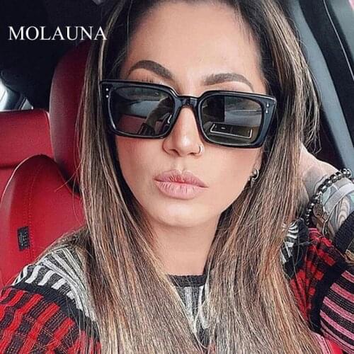 2021 Fashion Square Sunglasses Women Brand Designer Vintage Luxury Female Sun Glasses Shades Men Retro Trending Eyewear Oculos