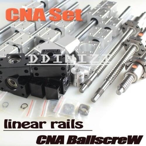3 ballscrews + 3 SBR supported rails +3 BK/BF12+couplers