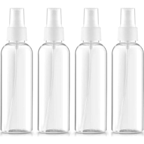 4Pcs 100ml Portable Refillable Bottle Essential Oil Container Cosmetic Sprayer Bottles Plastic Insect repellent Spray Container