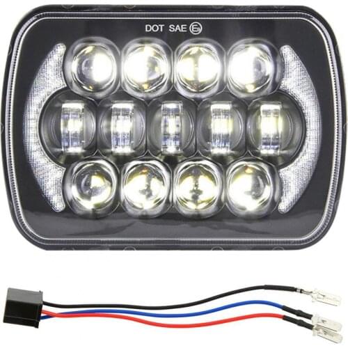 5x7 7x6 LED headlight 6000K-6500K white spotlight waterproof IP 67 DRL driving light Автомобильные лампы противотуманные фары