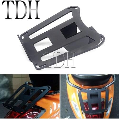 Aluminum Motorcycle Rear Luggage Rack Sports Luggage Bag Holder Bracket Case For Vespa Sprint Primavera 150 GTS 300 2017-2019