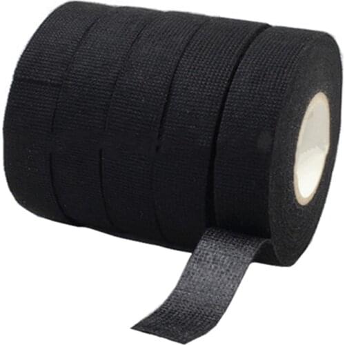 Car Auto Insulating fabric Cloth Tape Exhaust Manifold Heat Wrap Tape Wiring Harness Cable Ties High Temperature Resistance 15M