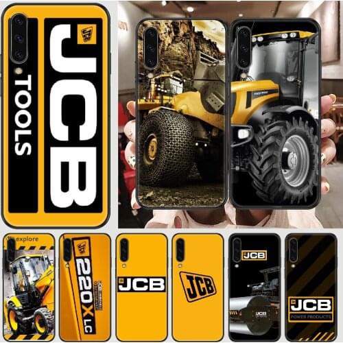 Car jcb excavator Phone case For Samsung Galaxy A 3 5 7 8 10 20 21 30 40 50 51 70 71 E S 2016 2018 4G black silicone prime
