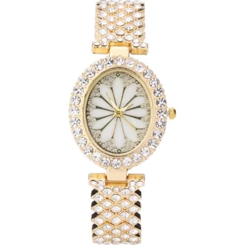 Women Fashion Watch Clock Stainless Steel Casual Dress Wrist Crystal Jewelry Watch For Girls For Women