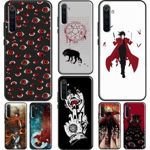 Alucard Hellsing Case For Realme 8 Pro Q3 6 7 C3 C11 C15 C21 GT Neo Cover For OnePlus 9 Pro 8 8T 9R Nord