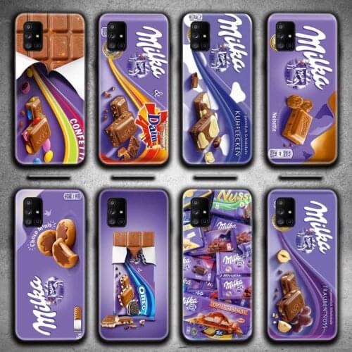 Chocolate Milka Box Phone Case For Samsung Galaxy A21S A01 A11 A31 A81 A10 A20E A30 A40 A50 A70 A80 A71 A51