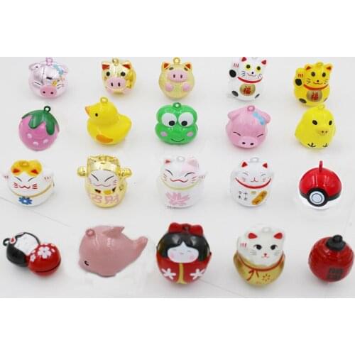 Kinds L Size Cartoon Bells Charm Necklace Pendant Jingle Bell Kids Girls Children Bracelet DIY Craft Jewelry Accessories
