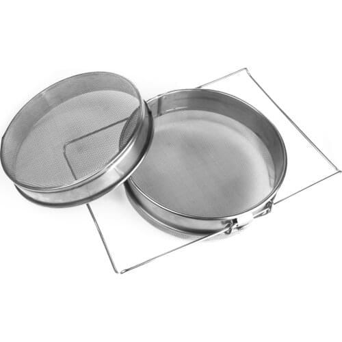 Stainless Steel Beekeeping Double Honey Strainer Filter Set for Bee Keeper