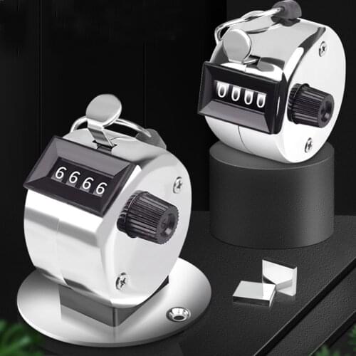 Display Electronic Tally Counter 4 Digit Number Mini Portable Manual Press Tally Counter with Mechanical Button