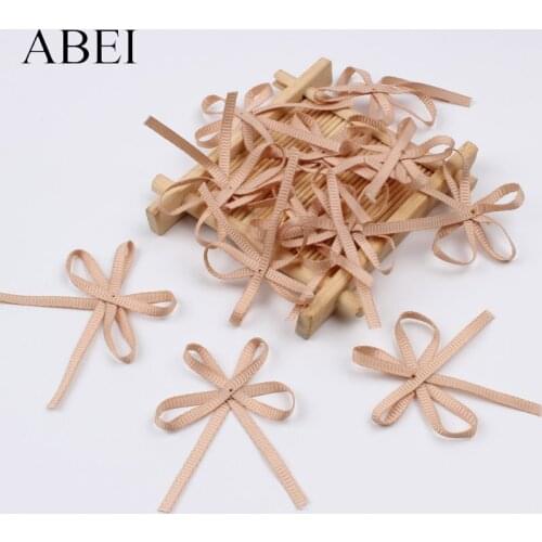 50pcs High Quality Grosgrain Bows Satin Ribbon Bow Ties DIY Handmade Accessories