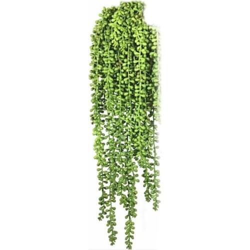 Simulation Succulent Hanging Plants Flower Wall Decoration Prop Fake String Of Pearls For Home Garden Decor