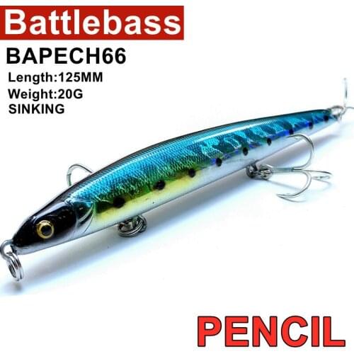 Pencil lures 12.5cm 20g fishing lure spinner bait minnow jigging japan fishing tackle vibrating light fish swing sink Long shot