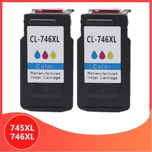 2PK Color 745XL 746XL PG745 CL746 for canon ink cartridge PG 745 CL 746 XL for Pixma MG2470 MG2570 MG2970 IP2870 IP2872 Printer
