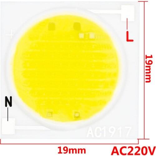 12w 15w 20w 30w 50W 19x19MM 25pcs LED Ceramic COB CHIP AC220V High thermal conductivity LED Emitting Diode Light Source DIY KIT