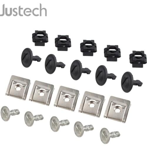 Justech 20Pcs Under Engine Cover Undertray Repair Kit Wheel Arch Clip Set 8D0805121 4A0805121A For Audi 100 A3 A4 A6 A8 Coupe TT