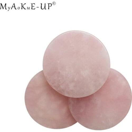Crystal Jade Stone Pads For Eyelash Extension Pink Color Glue Adhesive Holder Pallet Grafting Lashes Makeup Tool