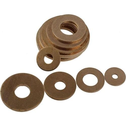 M2 M2.5 M3 M4 M5 M6 M8 M10 M12 M14-M20 Copper Gasket Flat Washer Copper Metal Screw Flat Washer Washer Meson Gasket Flat Gasket
