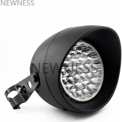 Motorcycle Bullet LED Headlight Head Lamp Front Light Bracket 28-36mm for Harley Chopper Touring Honda Kawasaki Suzuki Yamaha