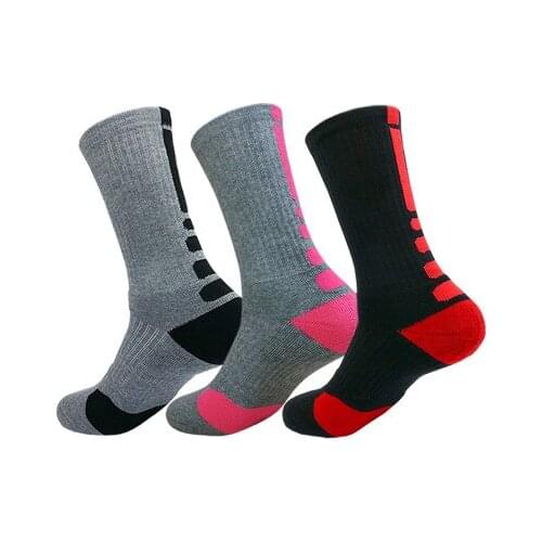 3 Pairs New Men Outdoor Sports Elite Basketball Socks Men Cycling Socks Thicker Towel Bottom Male Compression Socks Mens Socks