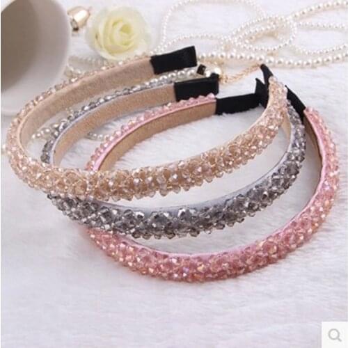 New Fashion Tiara Crystal Rhinestone Headband Hairbands Tiaras Headwear Wedding Hair Accessories For Girl Women Jewelry