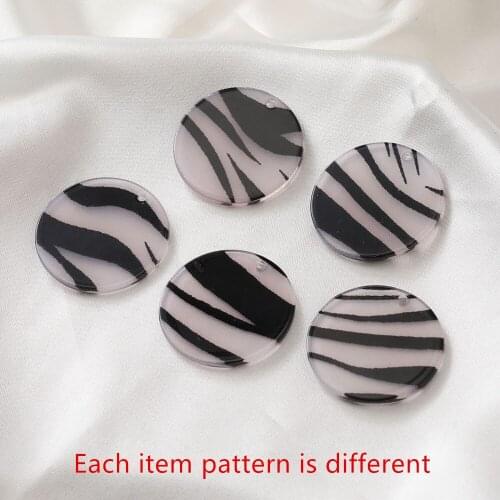 Newest 50pcs/lot 30mm color stripe print fabric core resin rounds shape beads diy jewelry earring/garment pendant accessory