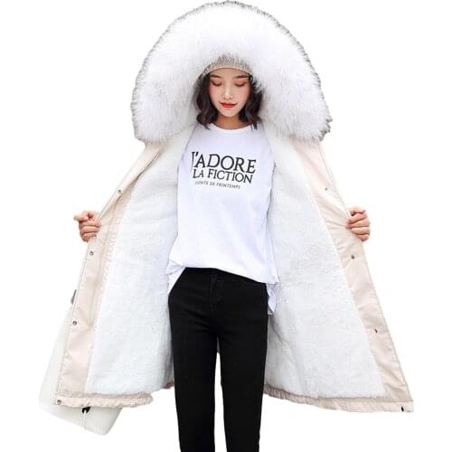 New Arrival Fad Women Winter Jacket Hooded Fur Collar Female Long Winter Coat Parkas With Fur Lining