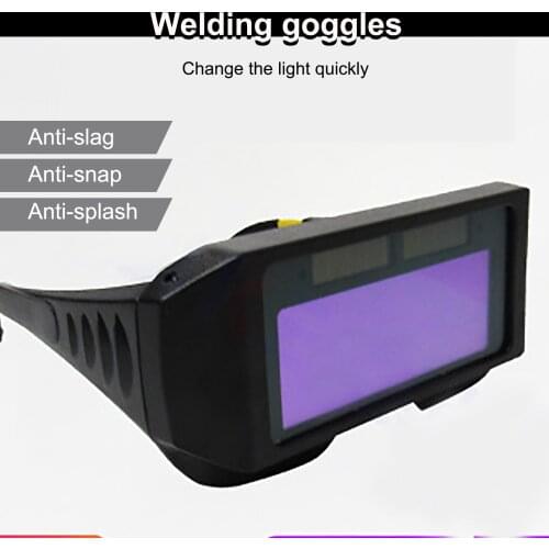 Automatic Darkening Welding Glasses Welder Anti-glare Protective Goggles Welding Argon Arc Welding Anti-ultraviolet Tools