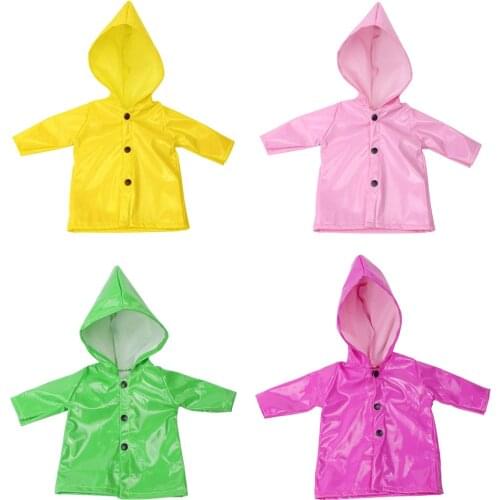 Raincoat Clothes Coat for 18 Inch AG American Doll Doll Outfit Candy Color
