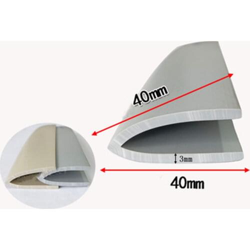 Custom Rubber Angle Corner Protecor Edge Encloser Shield Collision Avoidance Gasket L V Strip 40x40mm Black