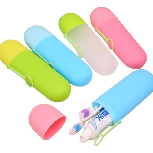Portable Travel Hiking Camping Toothpaste Toothbrush Holder Cap Case Household Storage Cup Outdoor Holder Bathroom Accessories