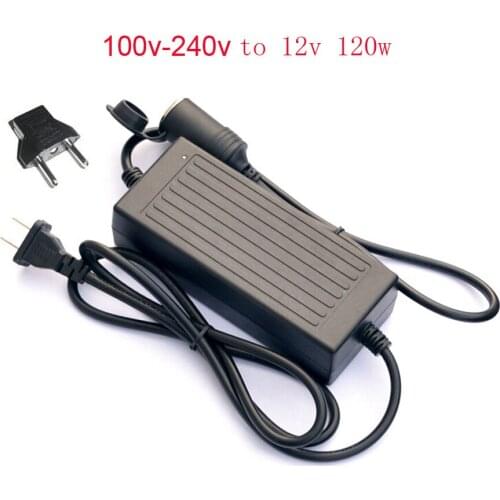 120W AC 100V - 240V to DC 12 V Car Cigarette Lighter AC to DC Adapter Converter Transformer DC Power Converter for Car