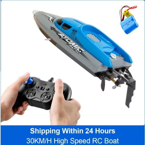 GoolRC RC Boat Remote Control Boat with 30KM/H High Speed IPV7 waterproof 2.4GHz 4 Channel Racing Boat for Kids Adults