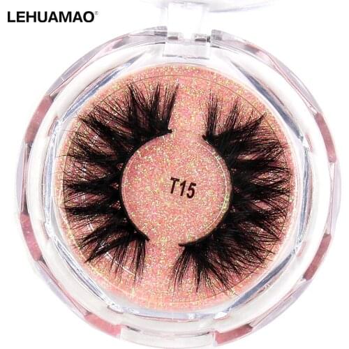 Eyelashes Mink Lashes Cruelty free Luxury handmade 3D Mink Eyelash Extension Makeup Natural long EyeLashes Fluffy Lash T15