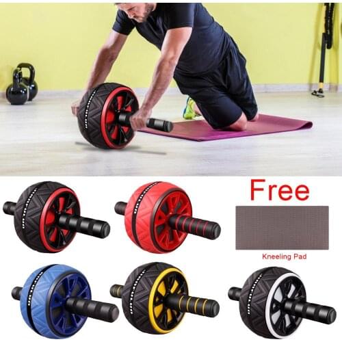 Single Wheel Abdominal Wheel Roller Gym Roller Trainer Training Gym Home Fitness Tools Muscle Exercise 2021