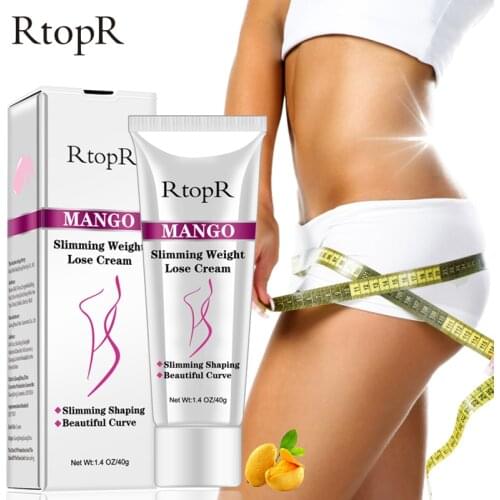 RTOPR Mango Slimming Weight Lose Body Cream Slimming Shaping Create Beautiful Curve Firming Cellulite Body Anti Winkles