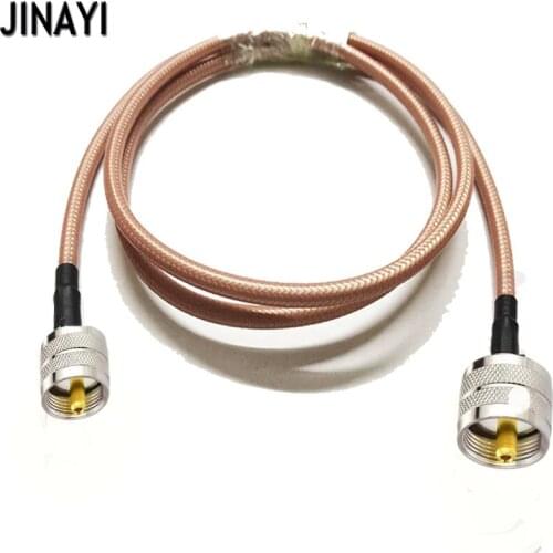 UHF PL259 Male Plug to UHF Plug RF Pigtail Coaxial Cable RG142 1m 3m 5m 10m